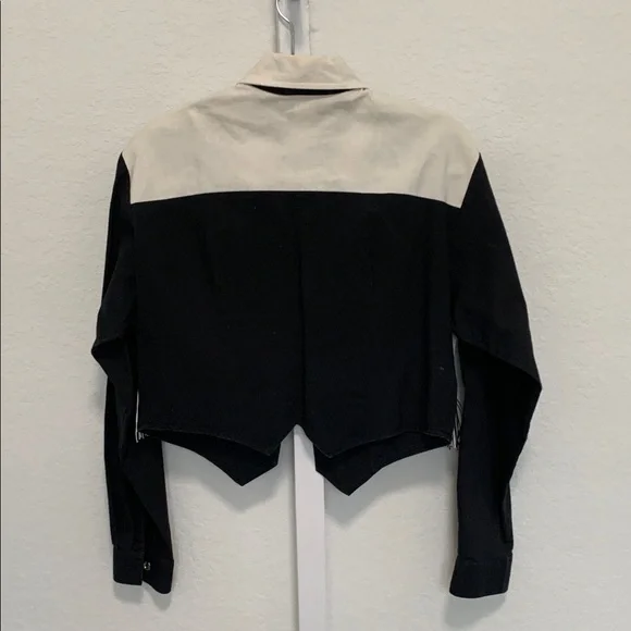 Vintage 1849 Ranchwear Cropped Western Long Sleeve Button Shirt - Picture 6 of 8